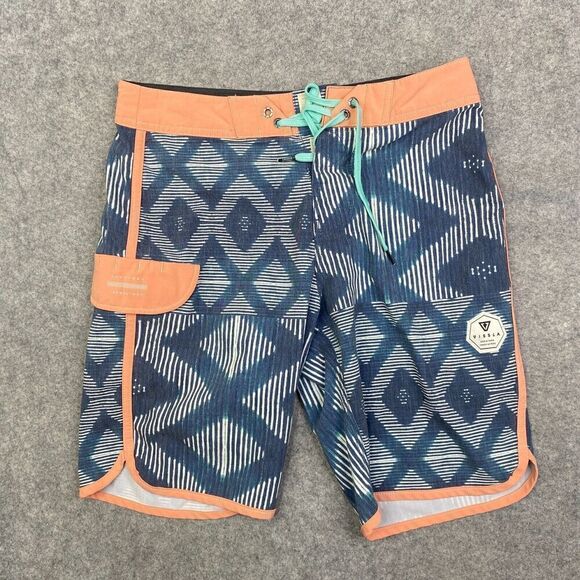 Vissla Men's 28 Upcycled Board Shorts Swim Trunks Surf Skate AOP Cargo - Picture 1 of 8